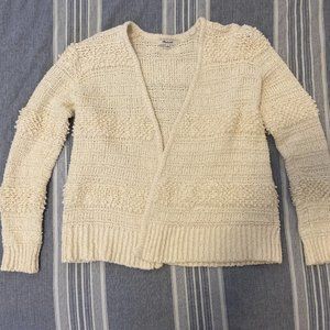 Madewell Cream Textured Women's Cardigan